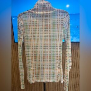 Atoir Green Check Turtleneck